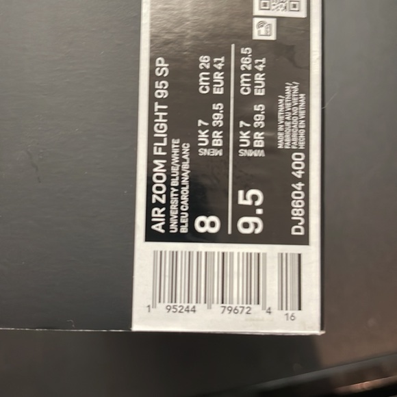 Nike Supreme x Air Zoom Flight 95 SP 'University Blue' - Picture 6 of 6